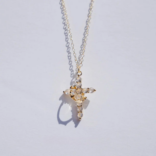 Crown Cross Faith Necklace